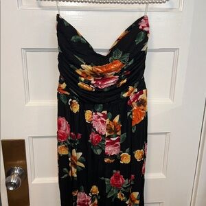 Heart Hips Black Floral Jumpsuit